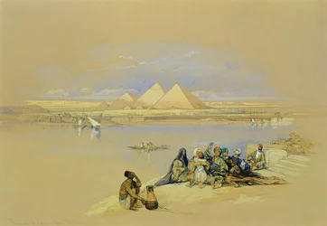 Die Pyramiden von Gizeh, in der Nähe von Kairo